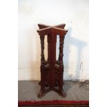 A VICTORIAN OREGON PINE STAND, IN GOTHIC REVIVAL STYLE,