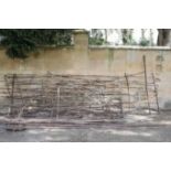 A QUANTITY OF ASSORTED VICTORIAN ESTATE RAILINGS AND IRONWORK,