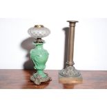 A GEORGE IV BRASS TABLE LAMP,