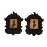 A PAIR OF PORTRAIT MINIATURES OF A LADY AND A GENTLEMAN,