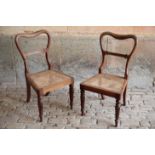 A PAIR OF REGENCY OAK AND CANEWORK SIDE CHAIRS, ATTRIBUTABLE TO GILLOWS,