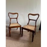 A SET OF SIX GEORGE IV GONCALO ALVES AND CANEWORKED SIDE CHAIRS, BY GILLOWS,