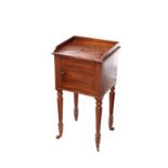 A MAHOGANY POT CUPBOARD, ATTRIBUTABLE TO GILLOWS,