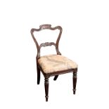 A GEORGE IV MAHOGANY SIDE CHAIR, PROBABLY BY GILLOWS,