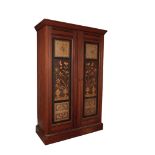 A VICTORIAN OREGON PINE WARDROBE PRESS IN AESTHETIC STYLE, BY GILLOWS,