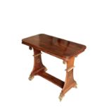 A GEORGE IV ROSEWOOD AND PARCEL GILT SIDE TABLE, IN THE MANNER OF MOREL & SEDDON,