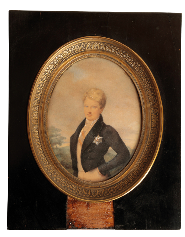 ENGLISH SCHOOL, 19TH CENTURY A miniature portrait of a gentleman in Naval dress uniform - Image 3 of 3