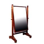 A REGENCY MAHOGANY CHEVAL MIRROR, ATTRIBUTABLE TO GILLOWS,