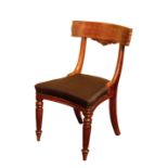 A COMPOSED SET OF THIRTEEN REGENCY MAHOGANY DINING CHAIRS, PROBABLY BY GILLOWS,