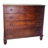 A REGENCY MAHOGANY CHEST OF DRAWERS, BY GILLOWS,