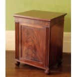 A GEORGE IV MAHOGANY PEDESTAL CABINET, ALMOST CERTAINLY BY GILLOWS,