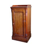 TWO SIMILAR MAHOGANY BEDSIDE CUPBOARDS, ALMOST CERTAINLY BY GILLOWS,