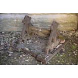 A VICTORIAN CAST IRON BOOT SCRAPE,