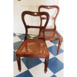 A NEAR PAIR OF GEORGE IV SIDE CHAIRS, PROBABLY BY GILLOW,