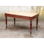 A GEORGE IV MAHOGANY WORK TABLE, BY GILLOWS,