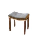 A GEORGE VI OAK CORONATION STOOL,