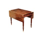 A GEORGE IV MAHOGANY PEMBROKE TABLE, ATTRIBUTABLE TO GILLOWS,