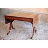 A LATE GEORGE III MAHOGANY SOFA TABLE, POSSIBLY BY GILLOWS,