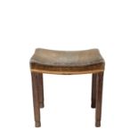 A GEORGE VI OAK CORONATION STOOL,