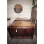 TWO MAHOGANY SIDE CABINETS,