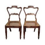 A PAIR OF GEORGE IV GONCALO ALVES AND CANEWORK SIDE CHAIRS, ATTRIBUTABLE TO GILLOWS,