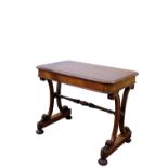 A GEORGE IV OAK SIDE TABLE, BY GILLOWS,