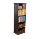 A VICTORIAN PUNCHED AND INCISED BEECH OPEN BOOKCASE, IN AESTHETIC STYLE,