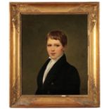 CHARLEMAGNE OSCAR GUET (1801-1871) A half-length portrait of a young boy