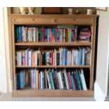 A VICTORIAN OAK BOOKCASE IN GOTHIC STYLE,