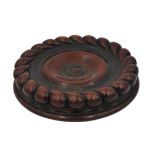 A REGENCY MAHOGANY DECANTER OR MAGNUM COASTER, POSSIBLY BY JAMES MEIN OF KELSO,