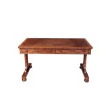 A REGENCY MAHOGANY WRITING TABLE, BY GILLOWS,