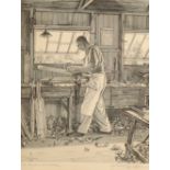 WILLIAM WASHINGTON (1885-1956) 'The Cricket Bat Maker'