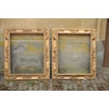 A PAIR OF GILT COMPOSITION FRAMES IN SPANISH BAROQUE STYLE,