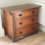 A VICTORIAN WALNUT AND EBONISED CHEST OF DRAWERS, IN AESTHETIC STYLE, BY LAMB OF MANCHESTER,