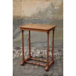 AN OAK SIDE TABLE, POSSIBLY BY GILLOWS,