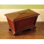 A REGENCY MAHOGANY CELLARET, IN THE MANNER OF WILLIAM TROTTER OF EDINBURGH,