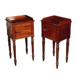 A MATCHED PAIR OF REGENCY MAHOGANY POT CUPBOARDS, ATTRIBUTABLE TO GILLOWS,