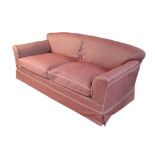 AN UPHOLSTERED SOFA, THE PORTARLINGTON BY HOWARD & SONS,