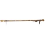 A PATINATED AND GILT BRONZE CURTAIN RAIL IN NEOCLASSICAL STYLE,
