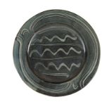 A WINCHCOMBE POTTERY CHARGER BY RAY FINCH,