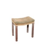 A GEORGE VI OAK CORONATION STOOL,