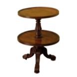 A REGENCY OR GEORGE IV MAHOGANY DUMB WAITER, ATTRIBUTABLE TO GILLOWS,