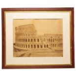 A PAIR OF VINTAGE LARGE FORMAT PHOTOGRAPHS OF THE COLOSSEUM