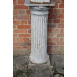 A VICTORIAN STONEWARE PEDESTAL,