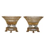 A PAIR OF PARIS PORCELAIN BASKETS,