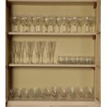 AN ASSORTEMENT OF DRINKING GLASSES