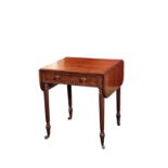 A REGENCY MAHOGANY DROP LEAF SIDE TABLE, PROBABLY BY GILLOWS,