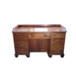 A VICTORIAN MAHOGANY DRESSING TABLE, PROBABLY BY GILLOWS,