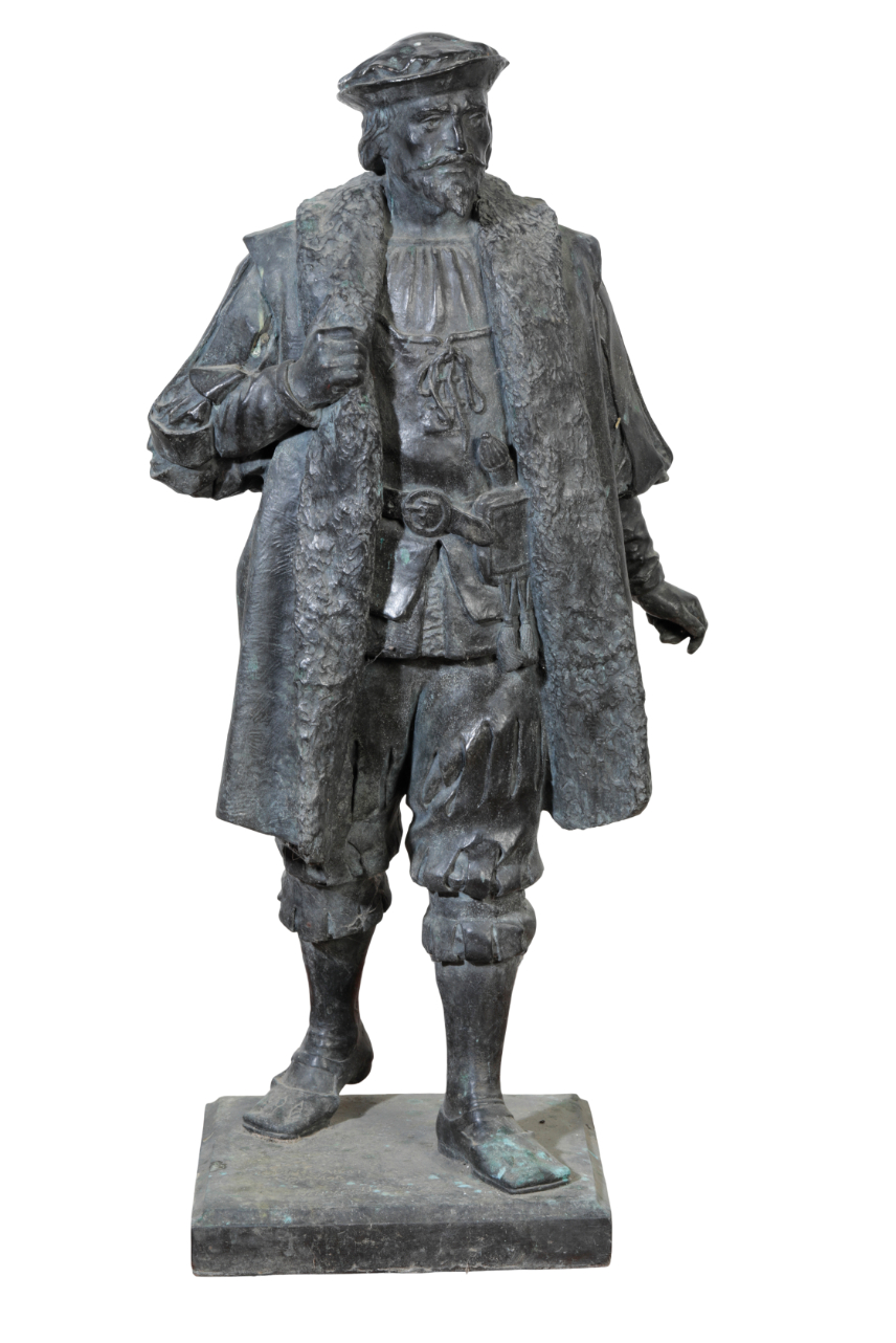 HERBERT H CAWOOD, (FL. SECOND QUARTER 20TH CENTURY), A BRONZE MODEL OF JOHN CABOT, - Image 2 of 3