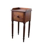 A REGENCY MAHOGANY POT CUPBOARD, IN THE MANNER OF HOLLAND & SONS,